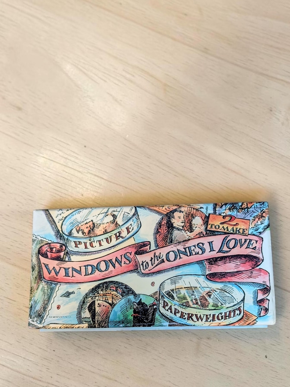 'Windows to the Ones I Love' DIY Paperweight Kit - Makes 2 Glass Paperweights